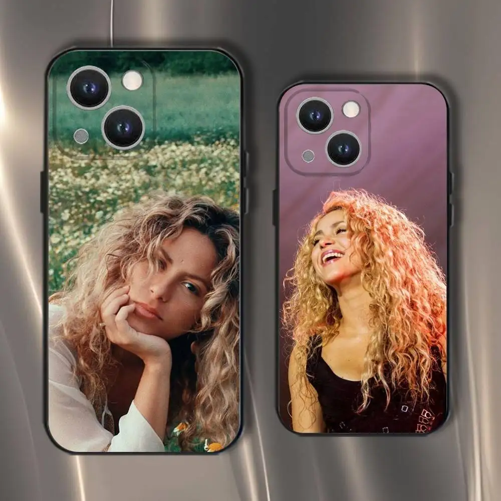 

Singer Shakira Colombia Phone Case For iPhone 16,15,14,13,12,11,Pro,XS,Max,XR,Plus,E,SE4,Mini Black Soft Cover