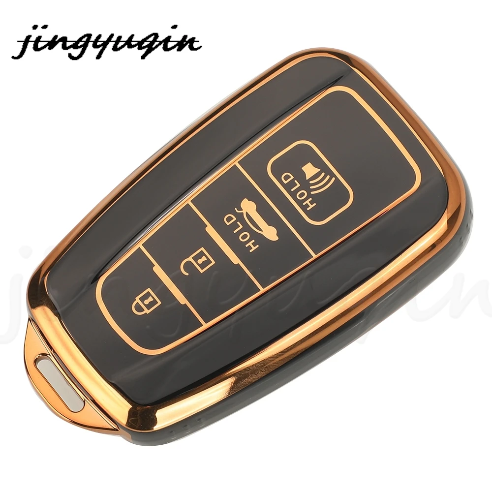 jingyuqin TPU Auto Remote Car Key Case Cover For Toyota CHR Camry Corolla RAV4 Highlander C-HR Prius Land Cruiser Prado view 5