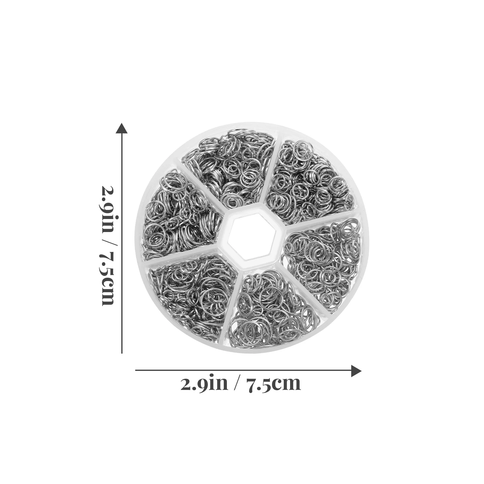 

1390pcs Metal Jump Rings Jewelry Making Accessories Open Circle Earring Connector Diy Bracelet Charms Pendant Repair Kit For