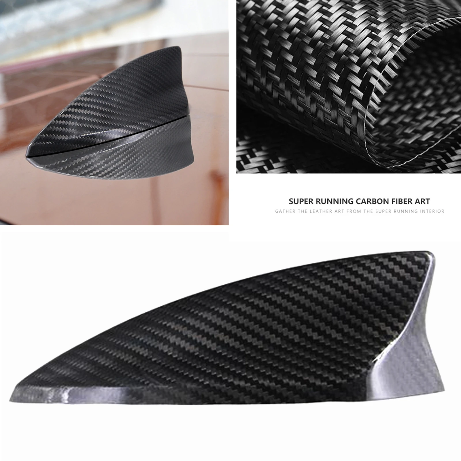 

Carbon Fiber Car Roof Shark Fin Antenna Cover For Cadillac XT4 2018-2021 XT5 2016-2021 Exterior Antennae Aerial Mast Case Cap
