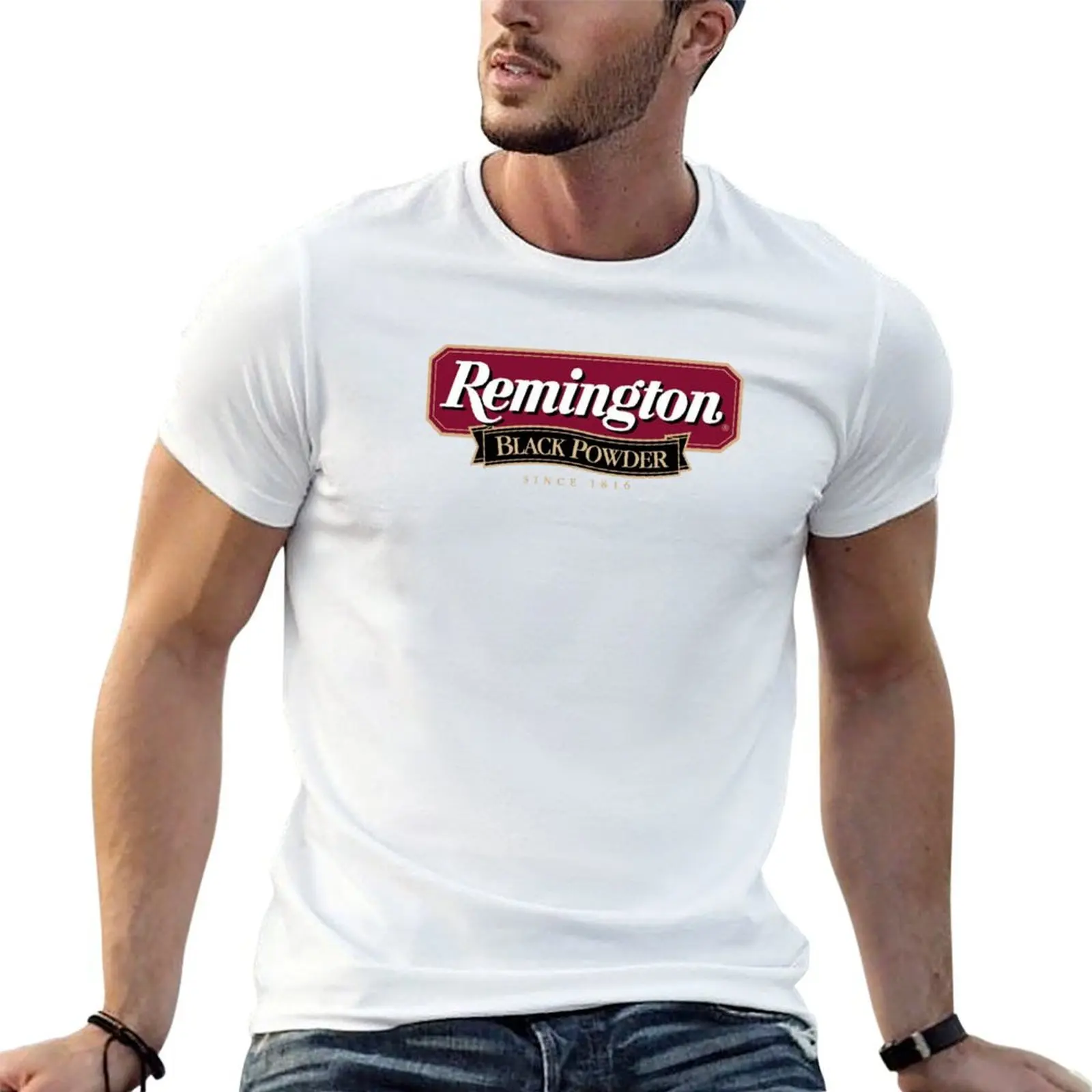 Футболка REMINGTON BLACK POWDER с простым принтом