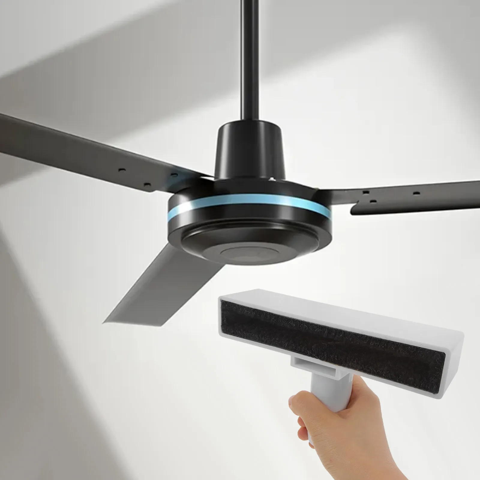 Ceiling Fan Cleaning Tool Duster Brush No Hair Shedding Dust Remover for Fans Furniture Versatile Vacuum Attachment Fan Cleaner