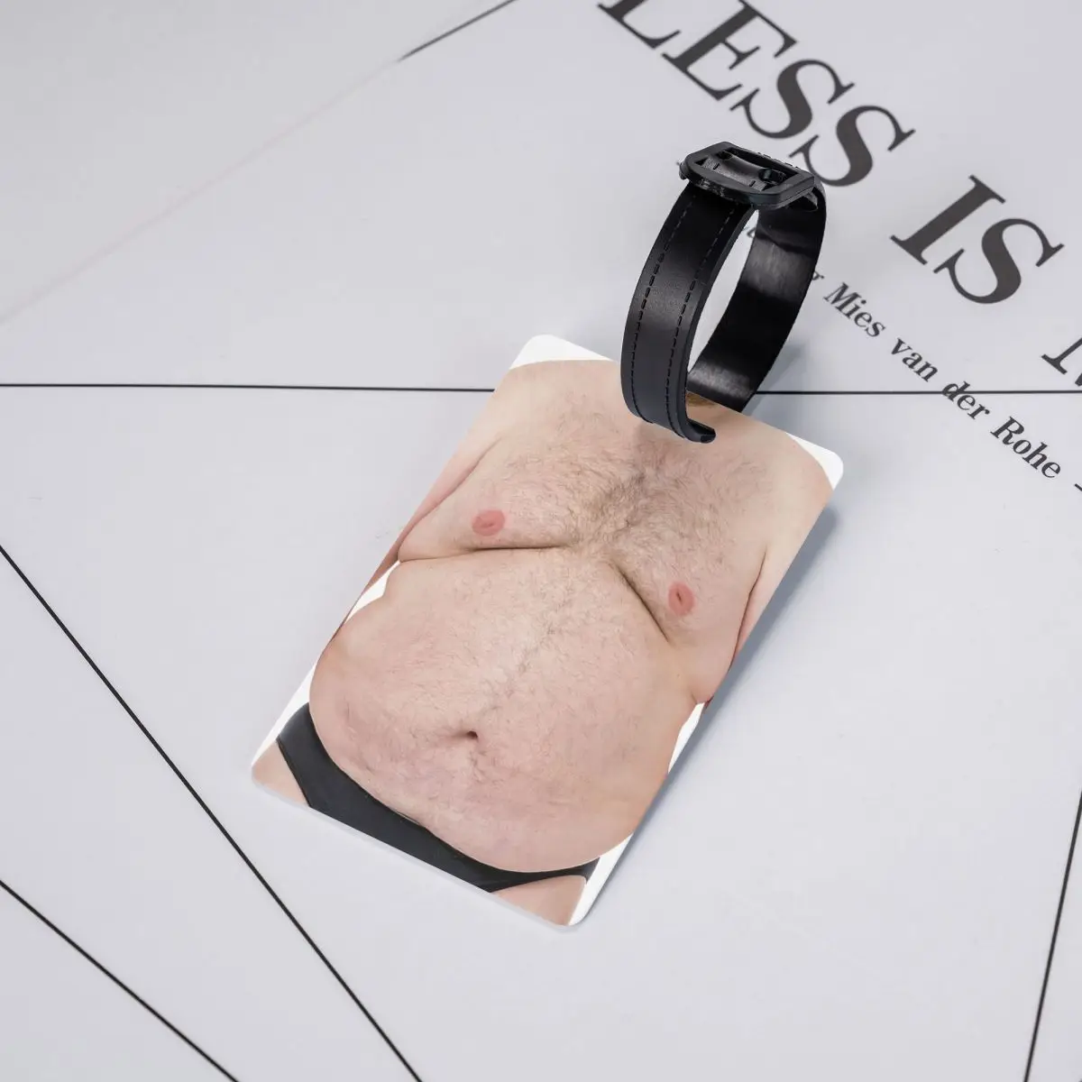 Harige buik bagagelabels voor reiskoffer Privacy Cover ID-label