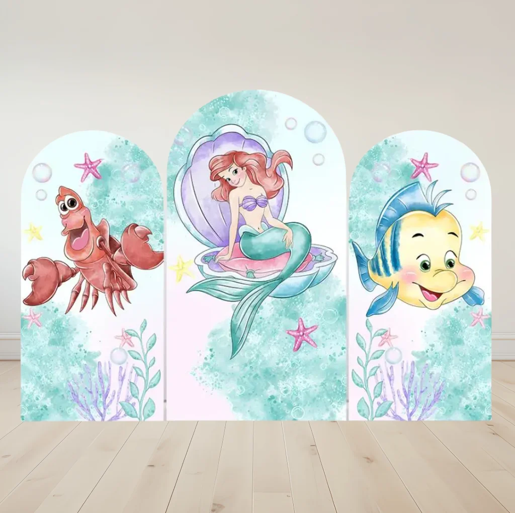 

Hasbro Русалочка плафон арка крышка день рождения фото фон для фотосъемки детский душ принадлежности реквизит