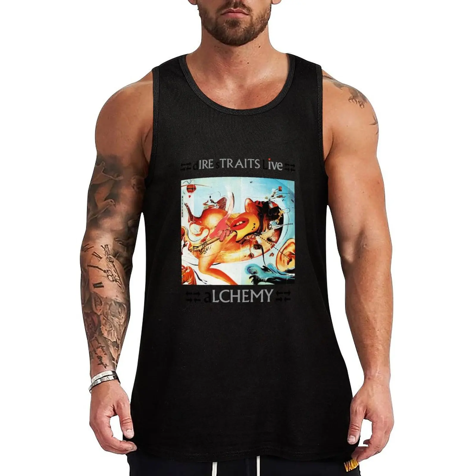 

Vintage Dire Straits Alchemy Tank Top sleeveless vest men bodybuilding t shirt gym clothes for man Men's clothing