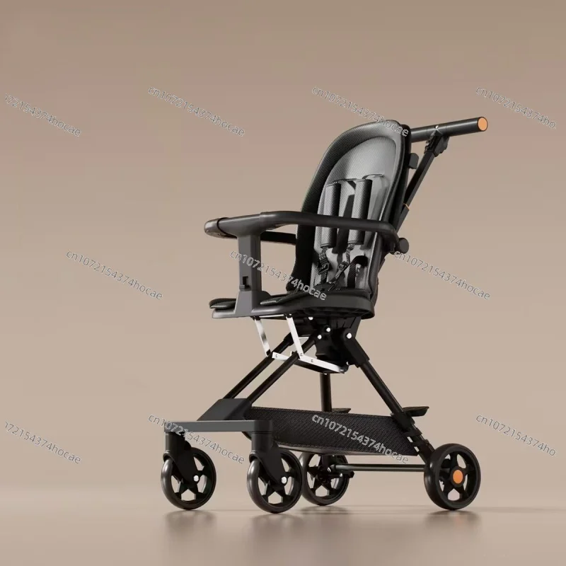 Lightweight Folding Toddler To Big Kid Stroller, Outdoor Travel Portable Walking Car For 1-12 Ages