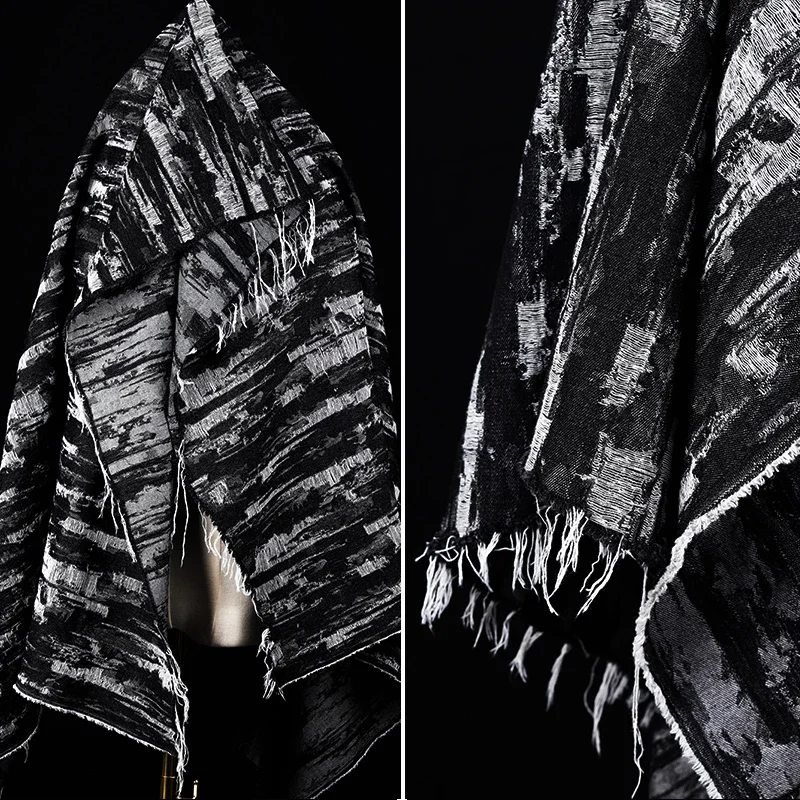 

Хлопковая жаккардовая джинсовая ткань, потертая текстура, пальто, фартук, брюки, наволочка, сумка для обуви, дизайн одежды, ткань «сделай сам», шить, оптовая продажа