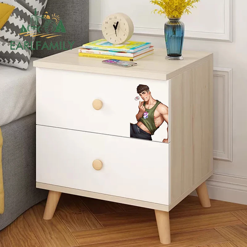 

EARLFAMILY 13cm for Sexy Muscle Men Car Stickers Graffiti Anime Laptop Occlusion Scratch Personality Creative Decal Vinyl Decor