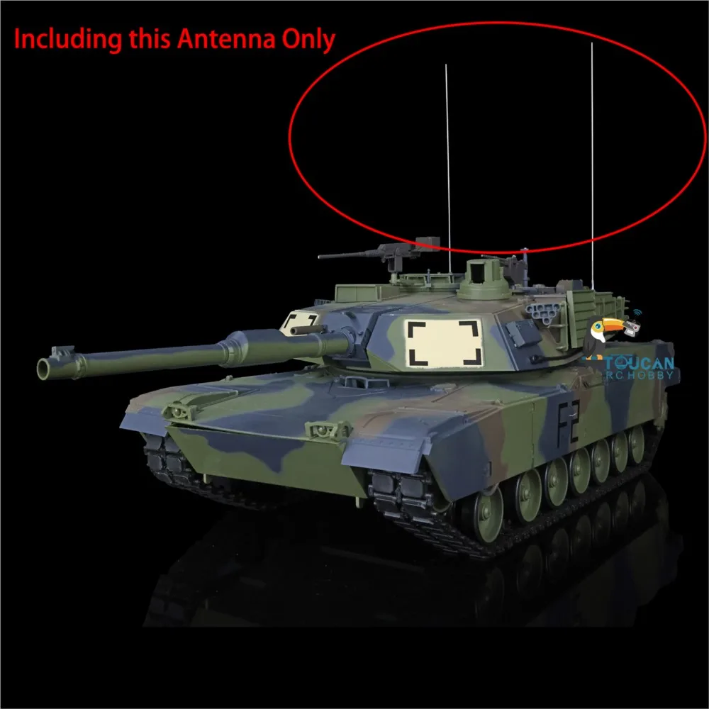 Antena Heng Long, część zamienna do czołgów RC w skali 1/16: niemiecki Tiger I, amerykański M4A3 Sherman, niemiecki King Tiger TH20561-SMT1