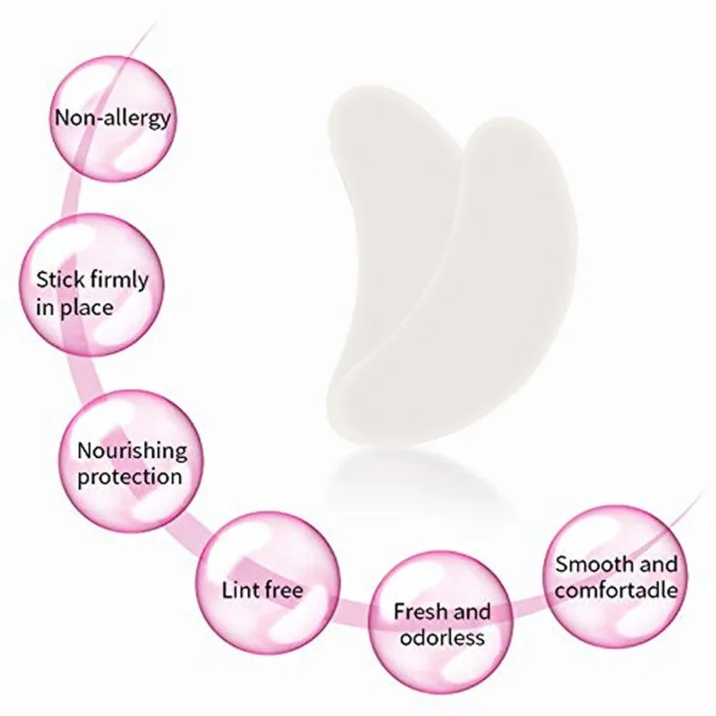 20/50/100 pares de cílios sob os olhos remendos almofada isolamento remover hidrogel olho remendo adesivo junta extensão dos cílios ferramentas de maquiagem