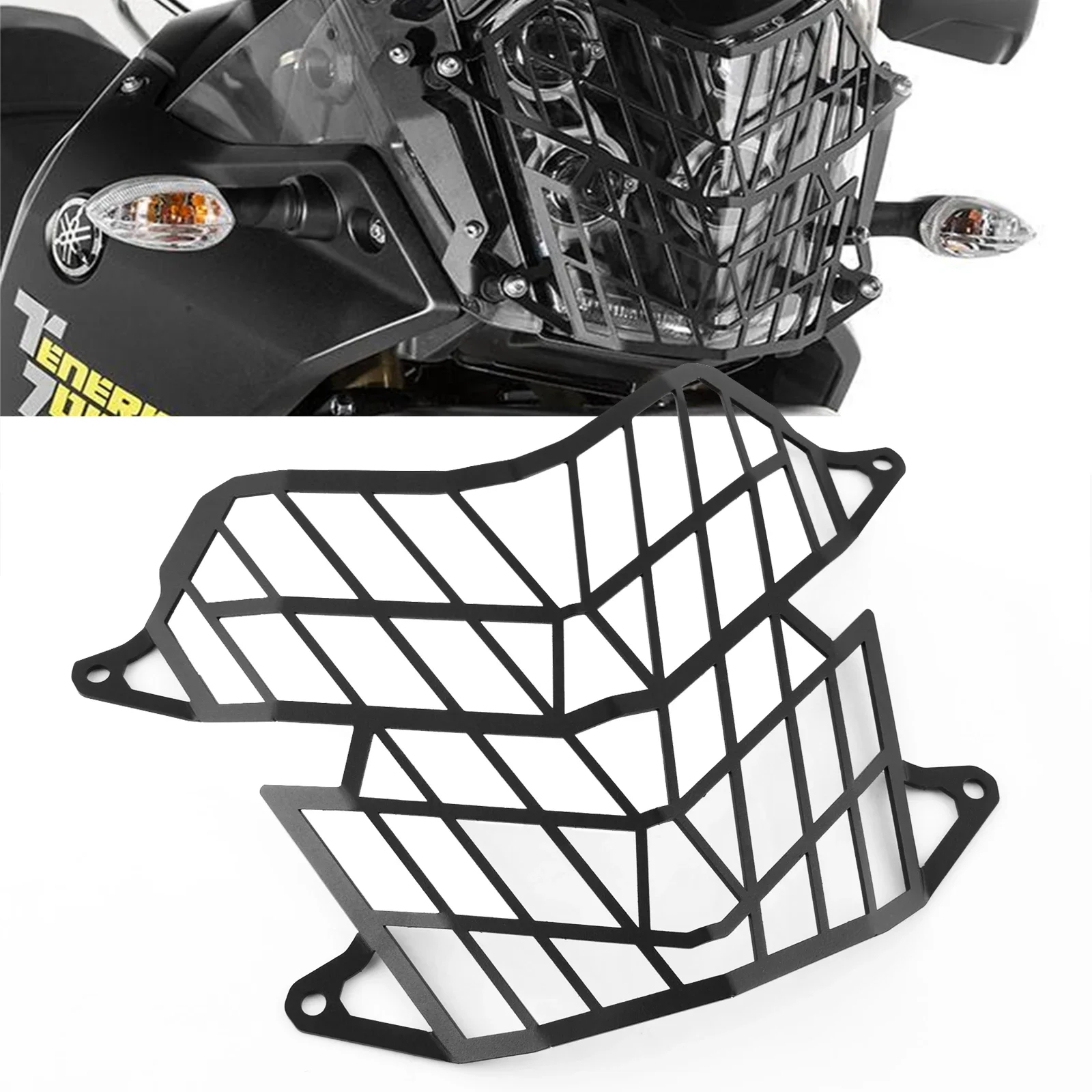 

For Yamaha Tenere 700 XTZ700 T7 T700 2019-2024 Motorcycle Accessories Headlight Guard Protector Cover Protection Grill