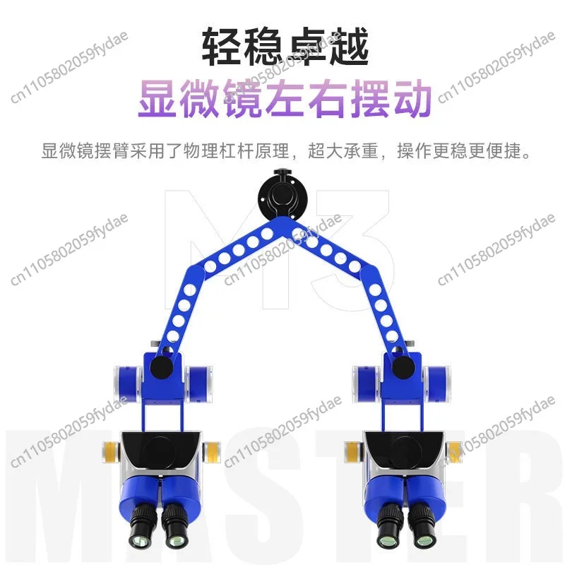 Microscope Swing Arm Universal Telescopic Folding 360 Degree Free Lifting Column Stand Kit M3-M2