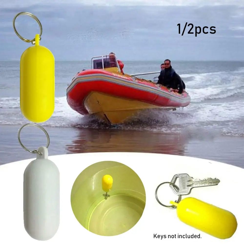 High quality Rowing Boats Tool Marine Sailing Boat Kayak keyring Fender Buoyant holder Float Canal Keychain Floating Key ring