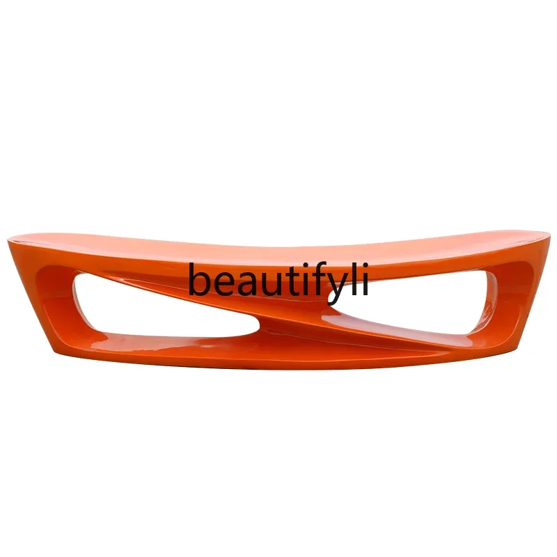 

FRP leisure seat special-shaped airport lounge area waiting chair creative moon-shaped stool