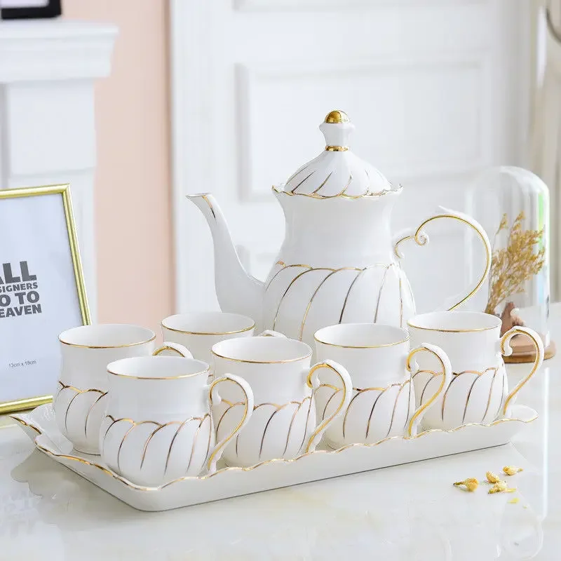 household European living room water cup cold water pot Coffee cup heat resistant teapot teacup tea set