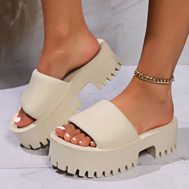 Summer New Fashionable Platform Sole Comfortable Open Toe Sandals High Heels Sexy Elegant Fashion Slippers NO:010-2