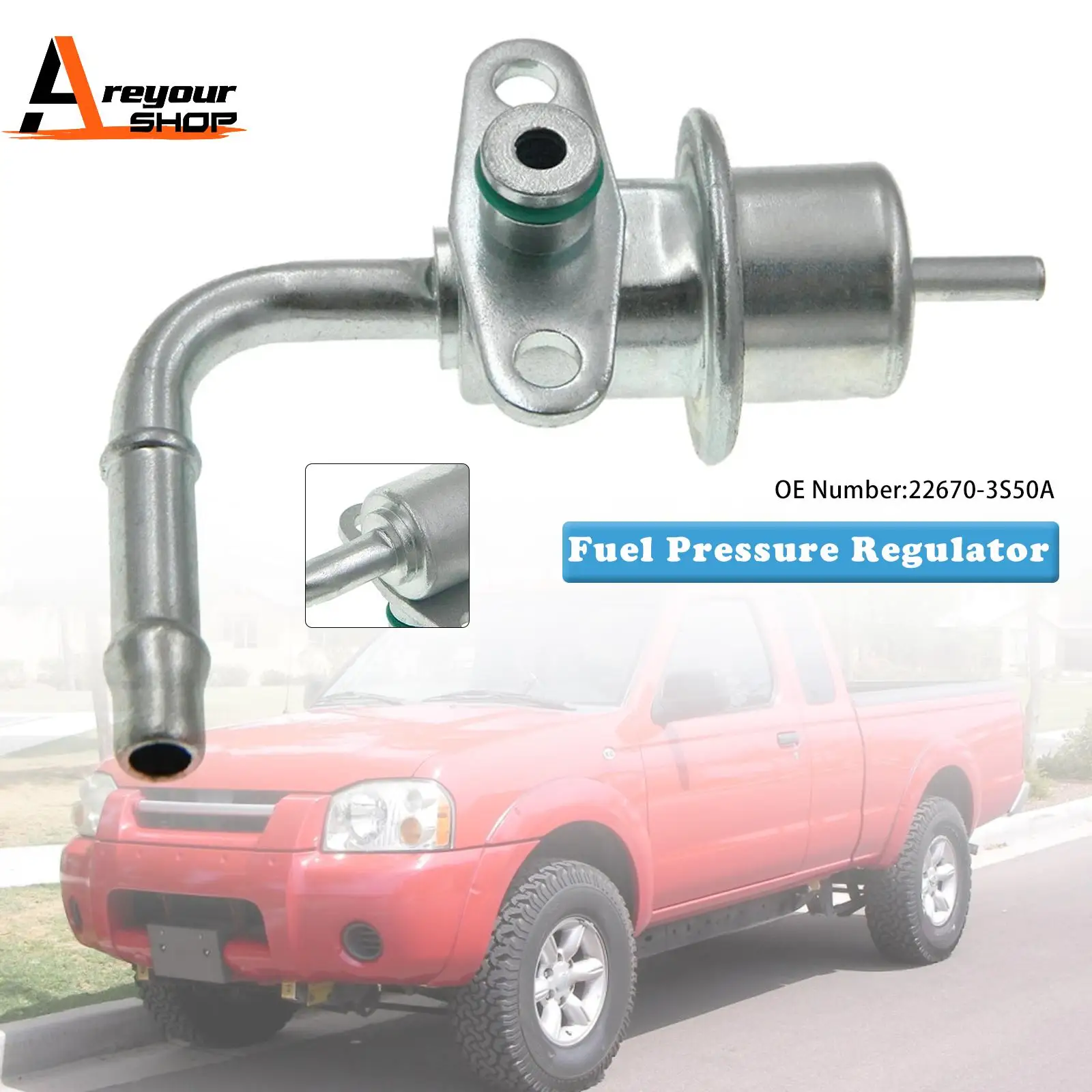 Areyourshop Fuel Pressure Regulator 22670-3S50A for Nissan Frontier NP300 Xterra 2.4L 1998-2014