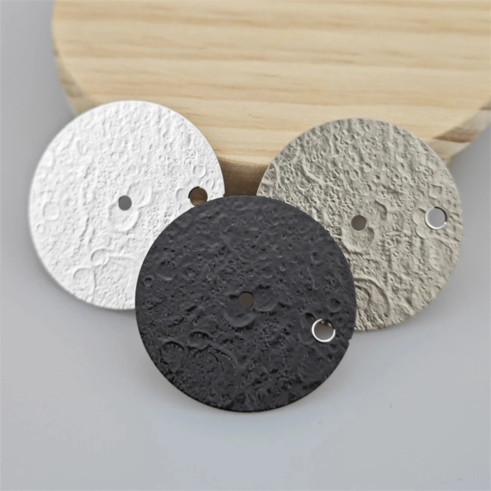 Customized NH35 Dial Moon-like Cratered Surface Dial Fit For NH35 NH36 7S26 Movement 28.5mm Enamel Watch Surface Face