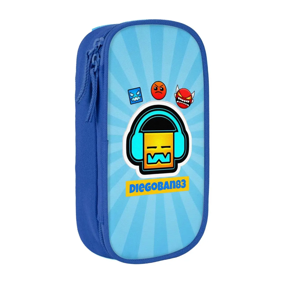 

Geometry Dash Pencil Case Classic Gaming Pen Holder Bag Student Big Capacity Office Gifts Pencil Pouch