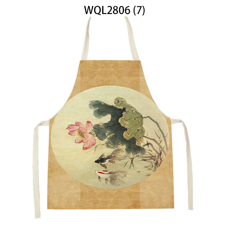 Butterfly Pattern Apron Creative Kitchen Apron Plant Women Apron Dinner Party Cooking Apron Adult Child Baking Accessories Apron