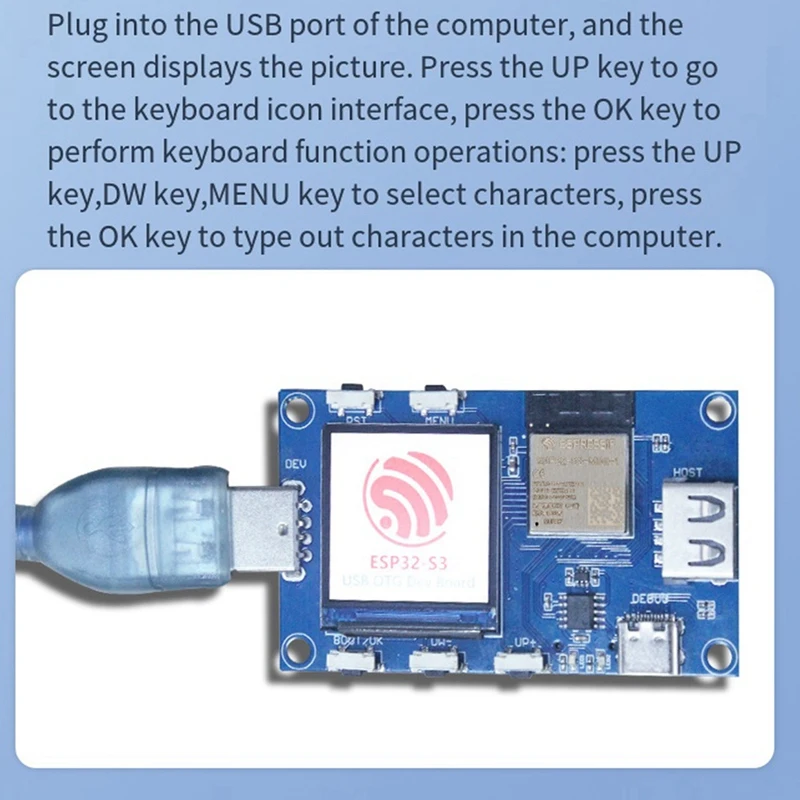 Плата оценки ESP32S3 USB OTG поддерживает модуль платы разработки беспроводной функциональности Wi-Fi и BLE5.0