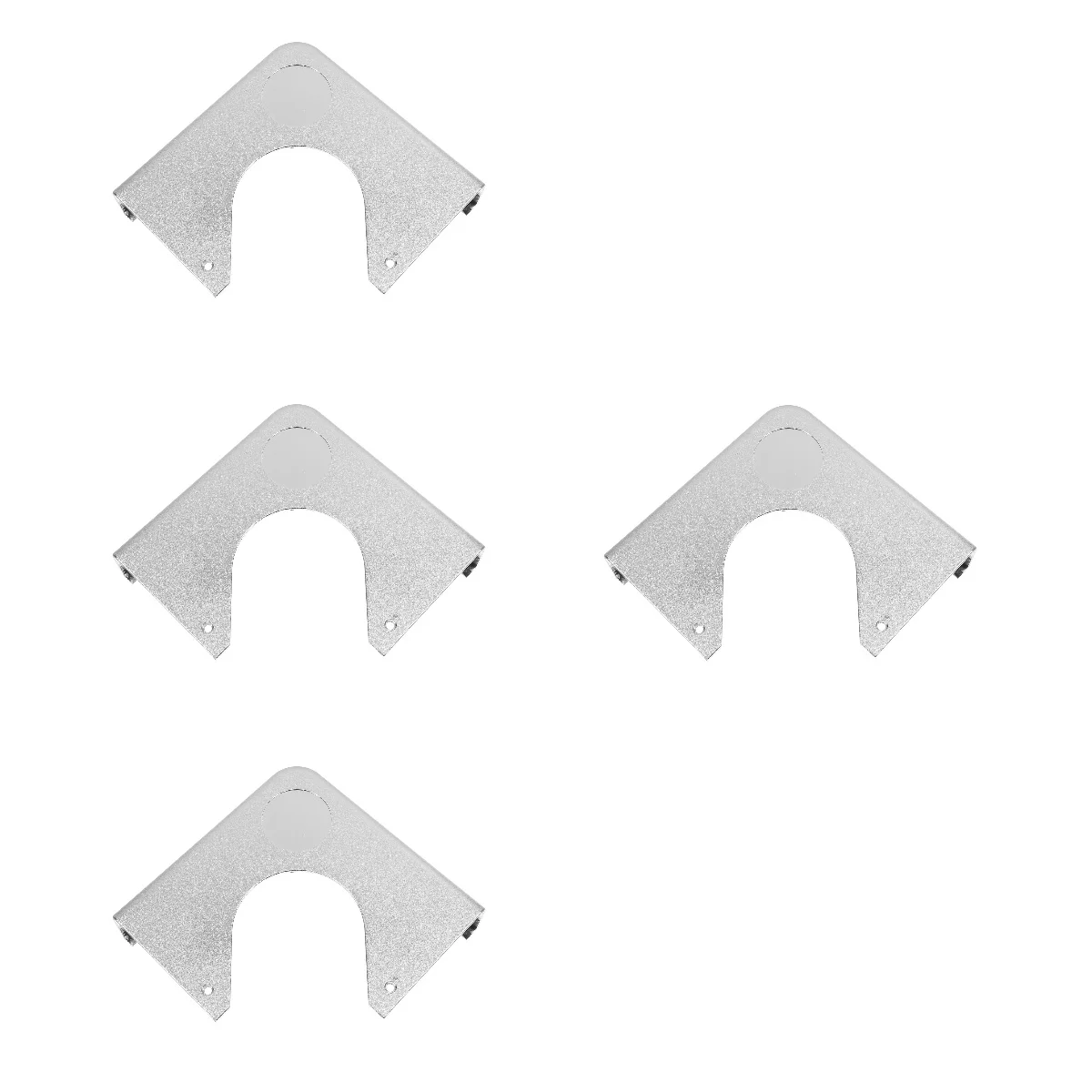 

4 PCS Pool Table Chrome Corners Hardware Guard Billiard Plate Supplies For Snooker