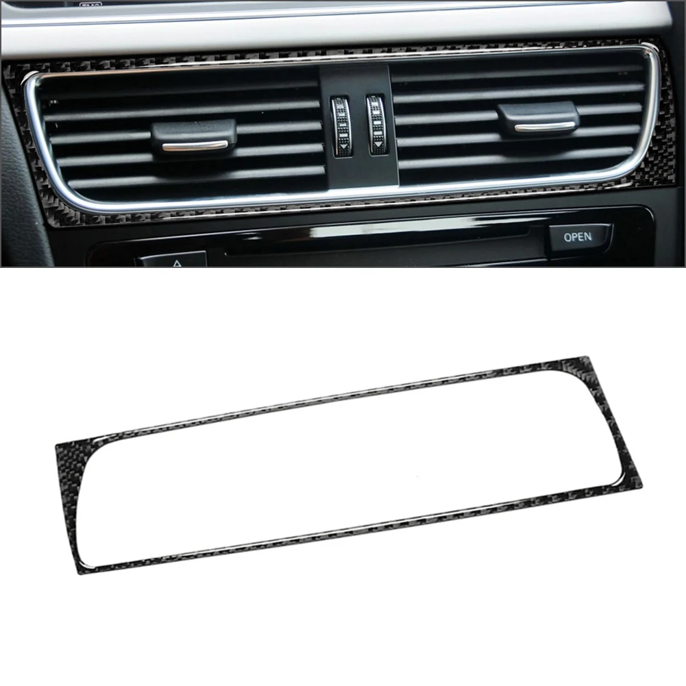 Carbon Fiber Pattern Console Air Vent Outlet Cover Trim For Audi A4 B8 2009-2016 A5 Q5 2009-2017 LHD/RHD
