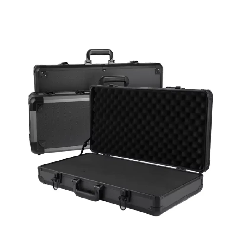 Portable Aluminum Alloy Toolbox Multifunctional Instrument Equipment Safety Storage Case Fishing Gear Model Tool Box OEM