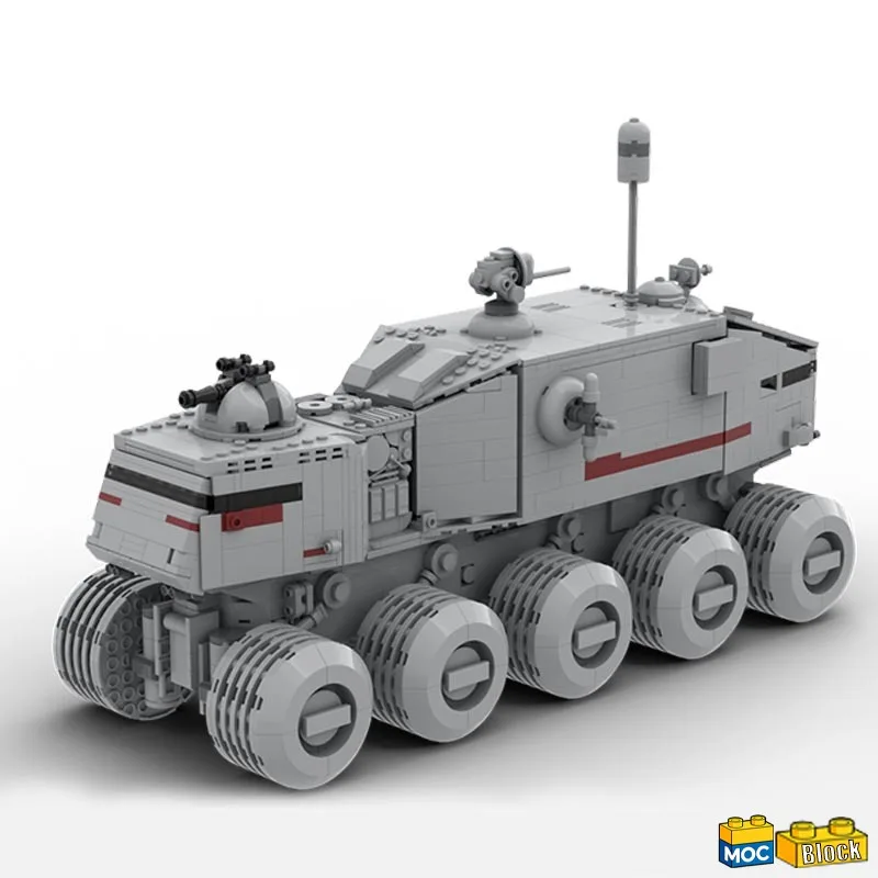 NEW 1598PCS Heavy Vehicle Turbo Tank V2 MOC Military Vehicle Model Building Blocks Modify Educational Assembly Toy Birthday Gift