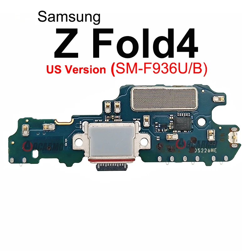 For Samsung Galaxy Z Fold 4 Fold4 F936U/B USB Charging Dock Charger Port With Microphone Flex Cable Replacement Part