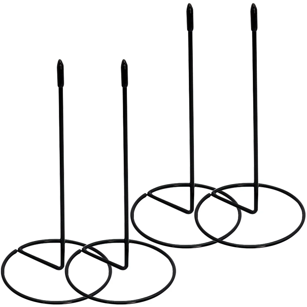 4 قطعة منظم إيصالات المكتب من الفولاذ المقاوم للصدأ حامل فاتورة قضيب المغزل بدون نتوءات لمسة آمنة تخزين سطح المكتب متعدد الأغراض #4