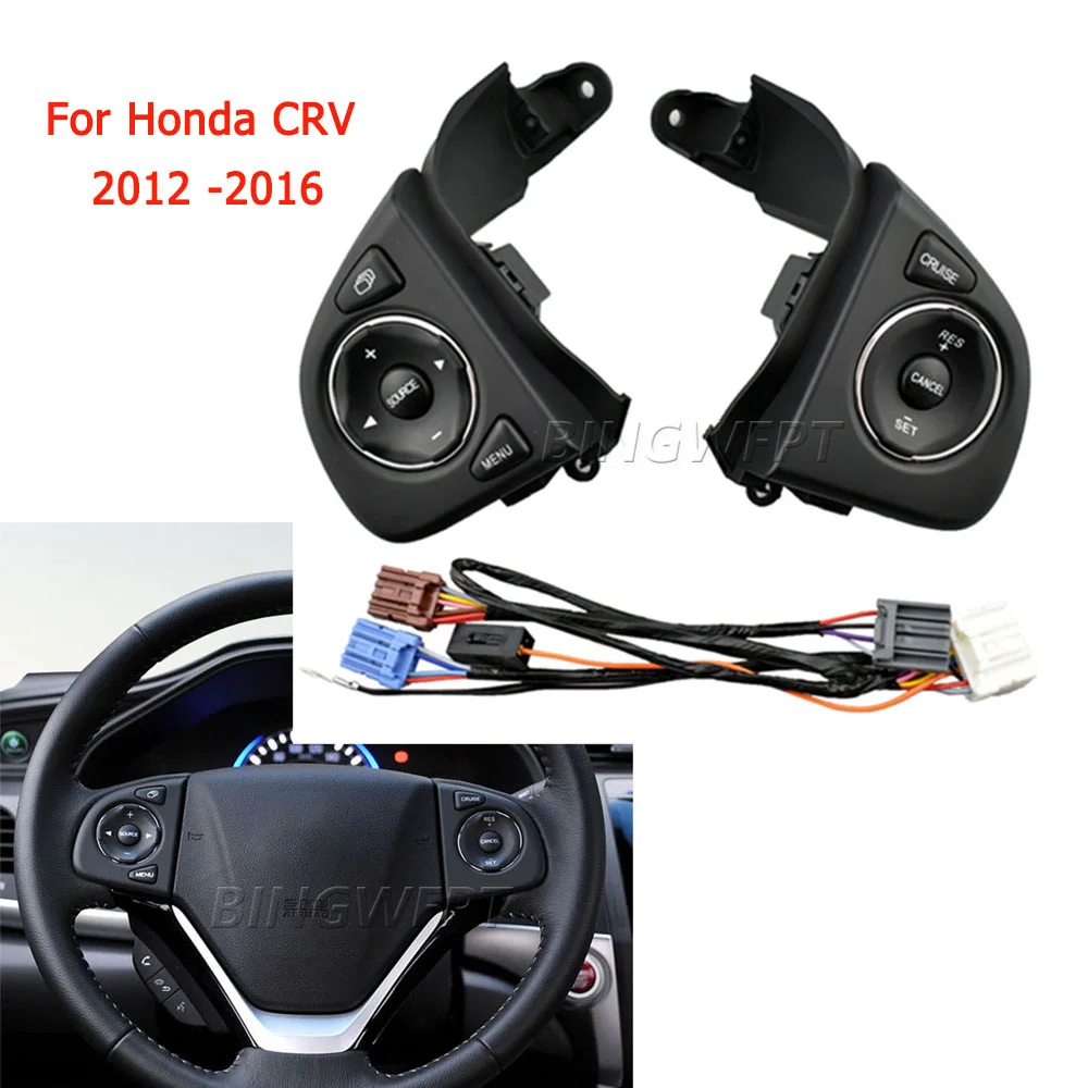 

Кнопка дистанционного управления аудиосистемой и круиз-контролем на руле, элемент стайлинга автомобиля 35880T0AA11 для Honda CRV 2012-2016