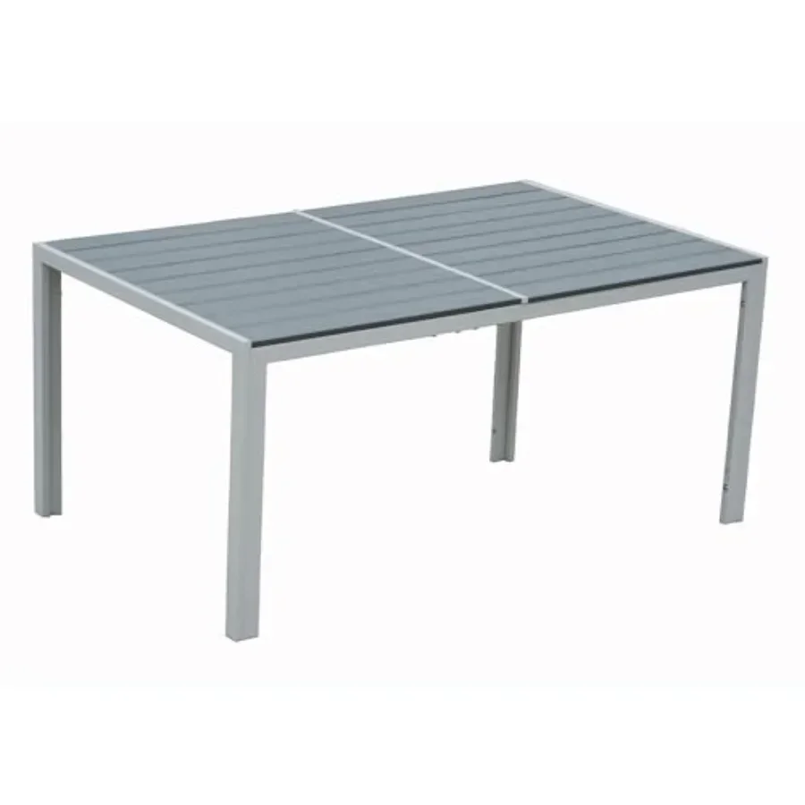 Coolmen Outdoor Patio Indoor Dining Table: Aluminum Frame, Matte Black Finish, Rust-Resistant Foldable for Versatile Use