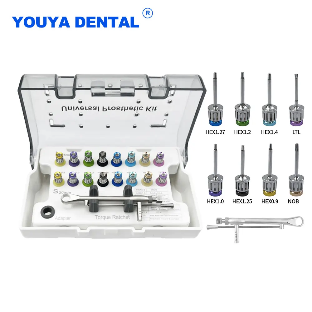 

Dental Universal Implant Torque Wrench Prosthetic Kit Screwdriver Restoration Kit Dentistry Implant Repair Surgical Tools