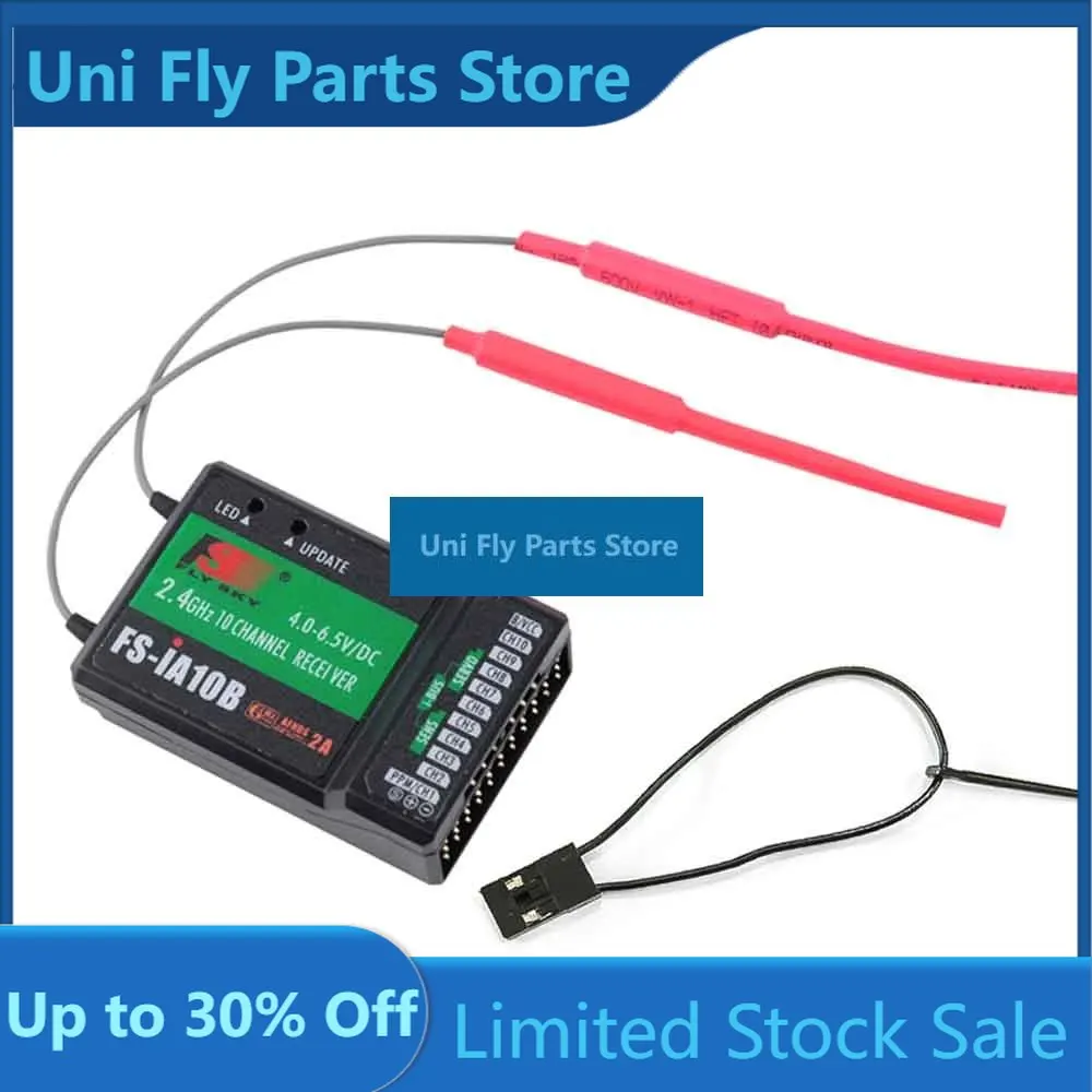 UniFlyFlysky 2.4G 10CH FS-iA10B / 6CH FS-IA6B Receiver PPM Output With IBus Port For FS-i6X FS-i6 FS-i6S FS-i10 FS-GT2G Transmit