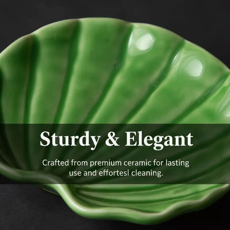 Four-leaf Clover Shaped Ceramic Spoon Rest Pad Coffee Spoon Holder Soup Ladle Rack Kitchen Utensils Tableware Organizer