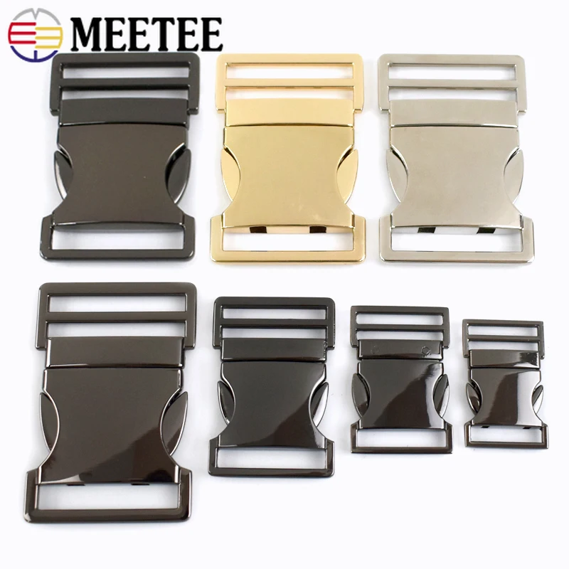 2Pcs 20/25/32/38mm Metal Buckles for Backpack Quick Release Closure Buckle Bag Strap Clasps Dog Collar Hook DIY Accessories