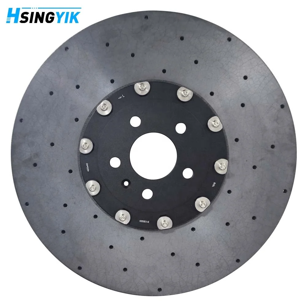 Hsingyik Racing Parts Front Carbon Ceramic Break Disk Rotor for Audi RS6 420X40MM