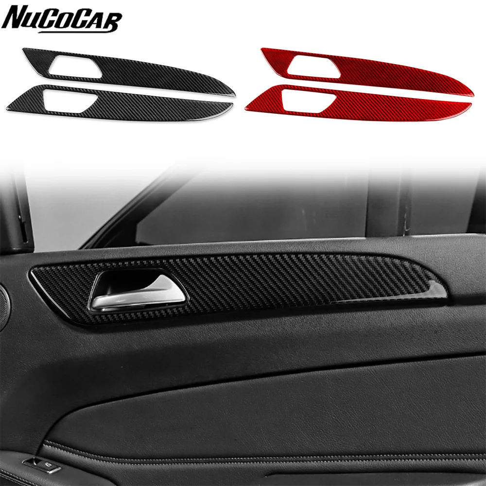 pour-benz-gle-gls-w166-2016-2019-panneau-de-commutateur-de-porte-arriere-en-fiber-de-carbone-revetement-d'habillage-accessoires-de-voiture-autocollants-decoratifs-interieurs