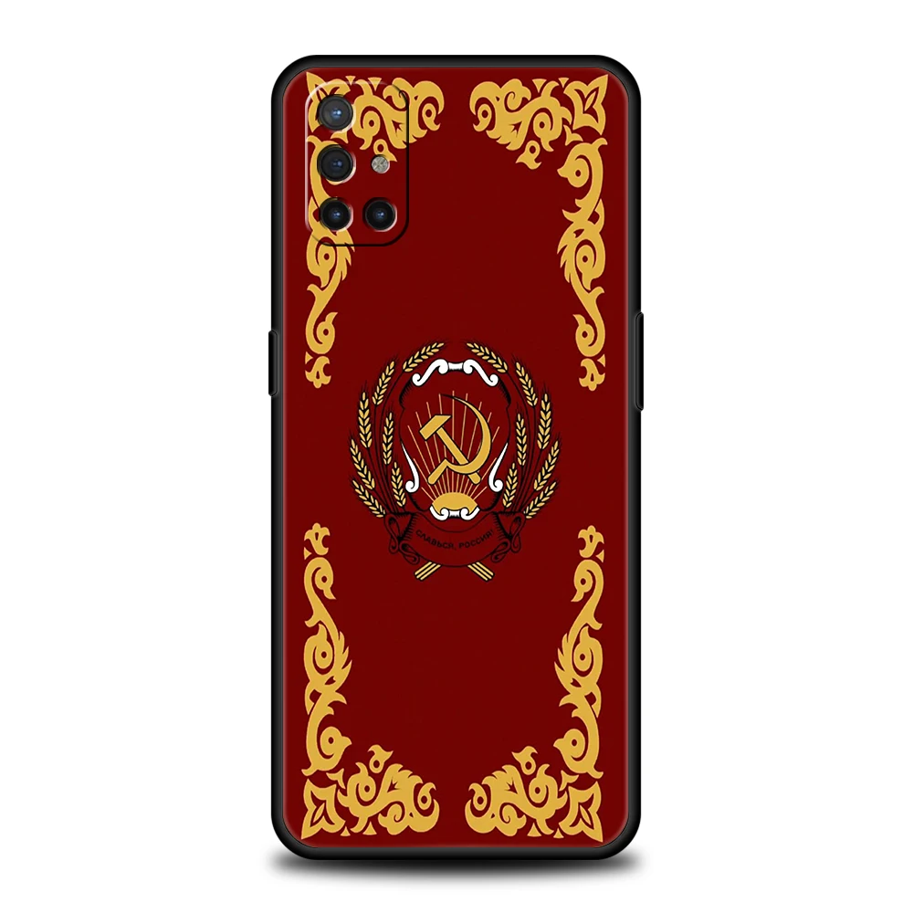 OnePlus 13 12 11 10 9 Pro 9T 13R 12R 10R 9R 9RT 10T 8T 8 Nord 2T CE 2 3 5G N200 N30용 폰 케이스 소프트 커버 CCCP 깃발