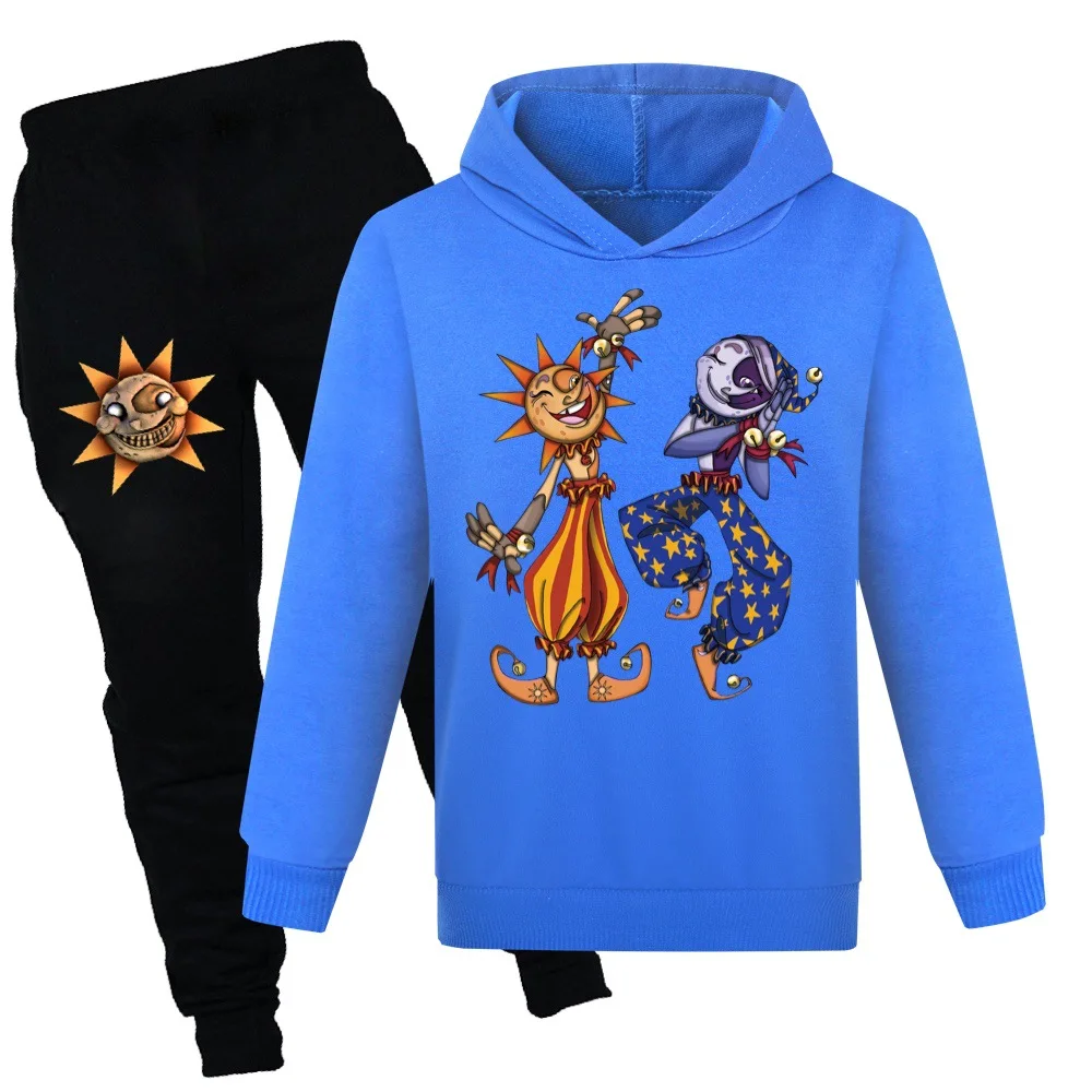 Kids Clothes Sets Girls Sweatshirt Sundrop FNAF Sun clown Boys Hoodies and Pants Children Sportwear Clothing Fashion Sport Suit