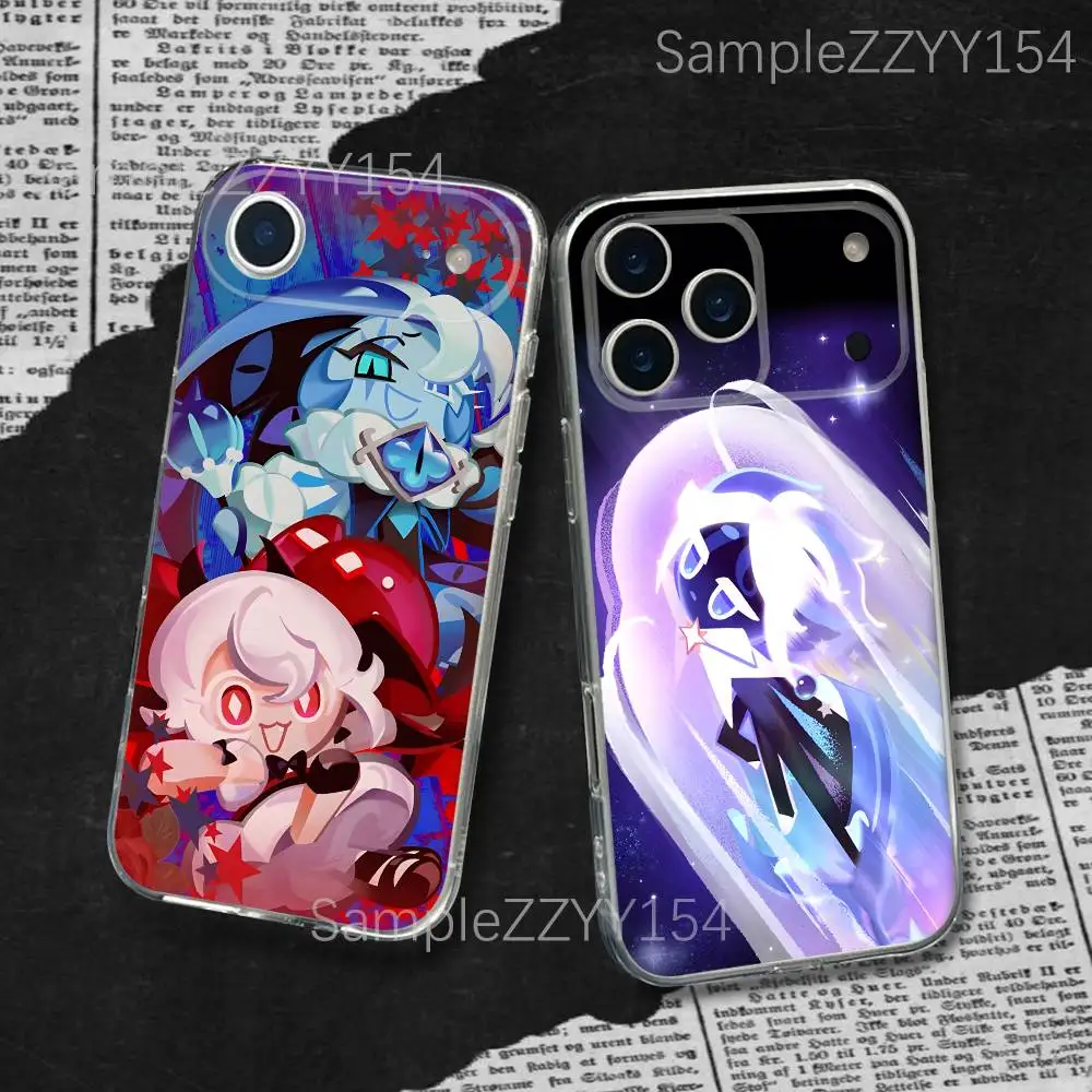 

C-Cookie Run Kingdom Game Phone Case For iPhone 17,16,15,14,13,12,11 Plus,Pro,Max,XR,XS,X,7,8 Plus,SE,Mini Transparent Soft