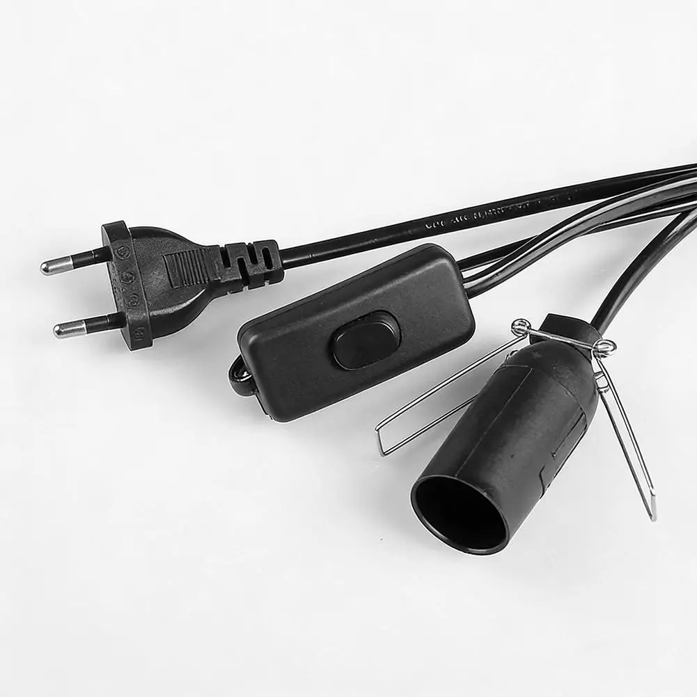 

EU Plug E14 Lamp Base Power Cord with Switch 1.8M Extension Wire for Salt Lamp Hanging LED Bulb Interior Light Socket Holde C8G3