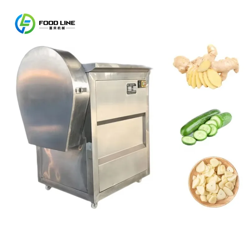 Customizable Industrial Stainless Steel Fruit Vegetable Cutting Machine | Multifunctional Ginger Garlic Slicer Shredding Dicing