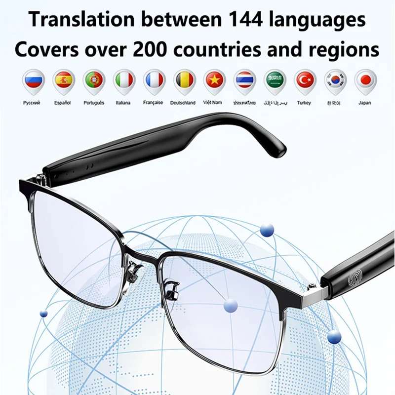 Lenovo Smart AI Translation Bluetooth Glasses Simultaneous Interpretation Calling Multifunctional Bluetooth Glasses image 4