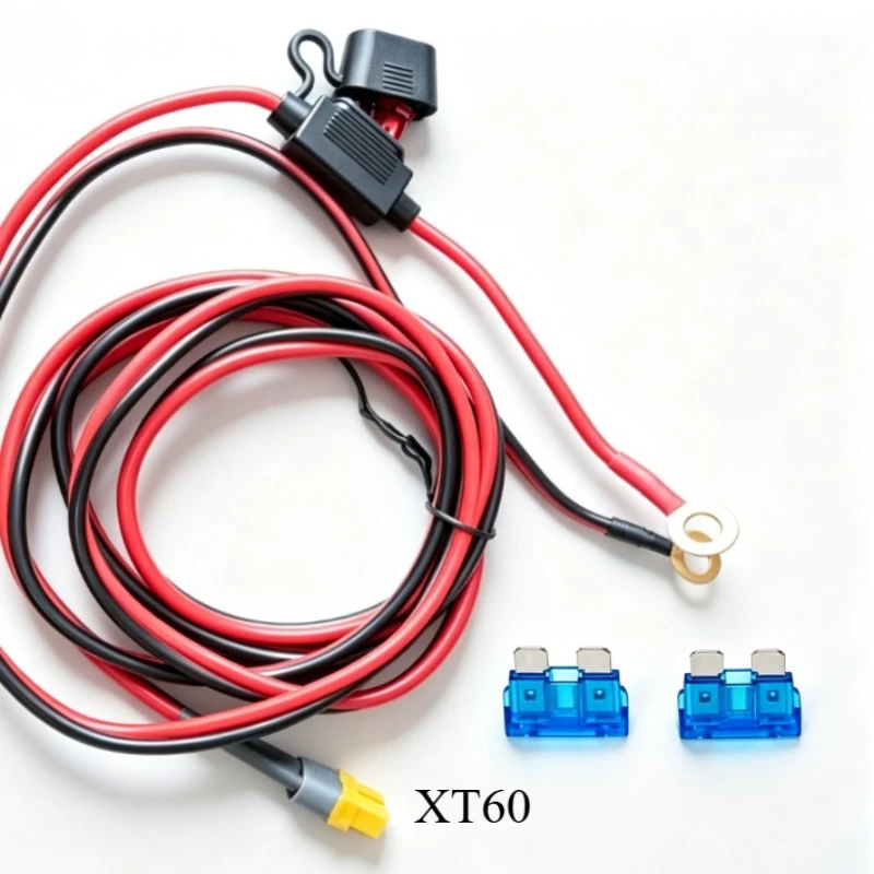 Heavy‑Duty 12AWG XT60/XT60I Female Cable Weatherproof Rubber‑Coated Wire for Solar Energy Storage Battery Off‑Grid Charging