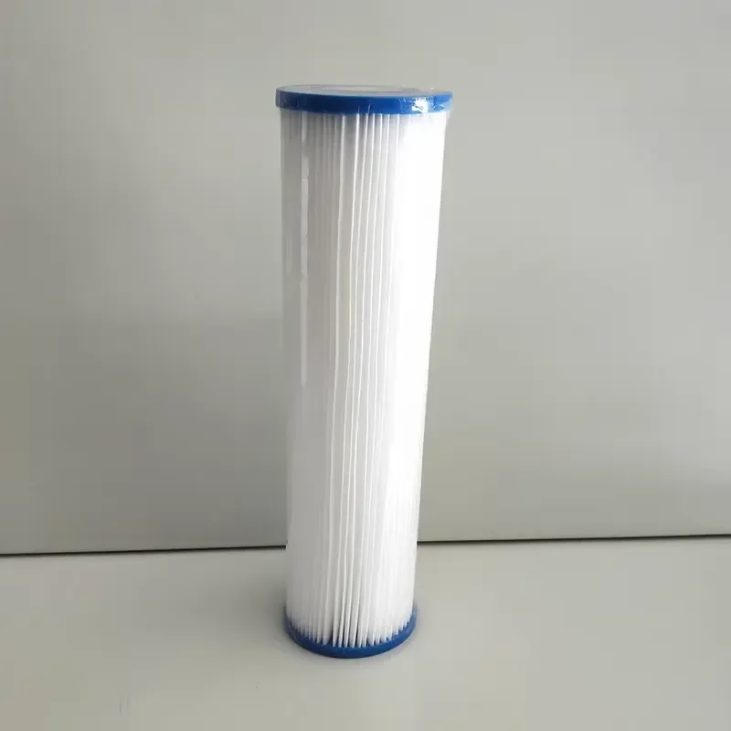 Water RO System PE Paper Pleated Cartridge 2.5X10 Inch for Water Filter 10um