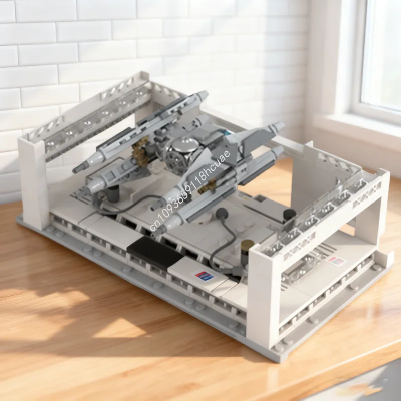 

496 шт. MOC микро-диорама Hangar императорская модель строительные блоки строительство Рождественский подарок сборка DIY игрушка образование кирпич дети