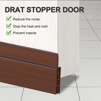 1pc 1 Meter Aoors And Windows Self-adhesive Door Bottom Sealing Strip, Sound Insulation, Windproof, Porous Sealing Strip 6kong