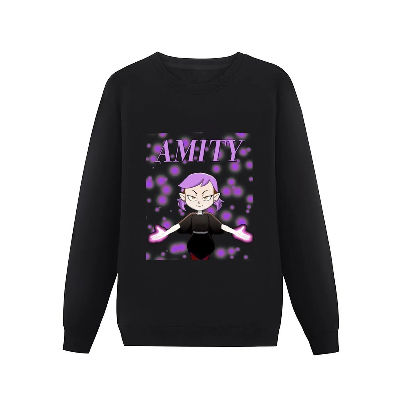 Owl House Season 2 Amity Purple Hair Pullover Hoodie fashion men hooded sweatshirts